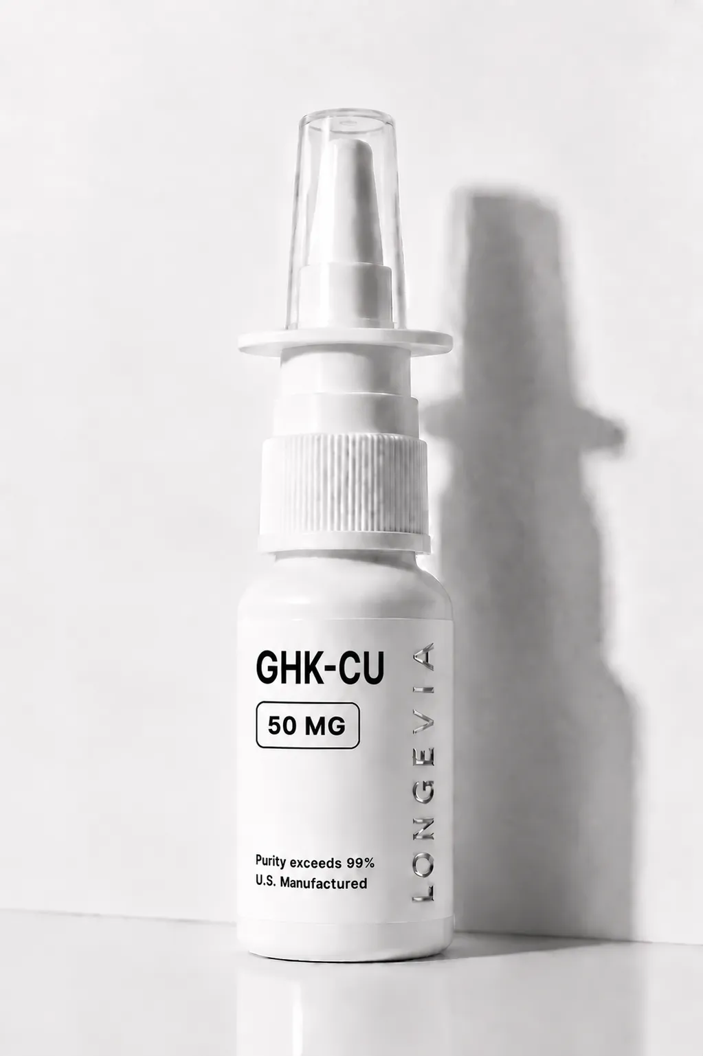 GHK-Cu 50mg and 100mg — 45 Sprays research peptide vial